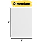 Mr. Pen- Cotton Canvas Panels, 5 Pack, 5x7 Inch, Triple Primed for Oil & Acrylic Paints, Canvas Boards for Painting, Painting, Drawing & Art Supplies, Blank Canvas for Painting, 3mm Thickness. - Image 7