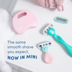 Schick Hydro Silk Mini Razor for Women | Womens Razors for Shaving, Travel Size Toiletries, 5-Blade Travel Razor, Includes 1 Mini Handle, 1 Refill & 1 Case - Image 5