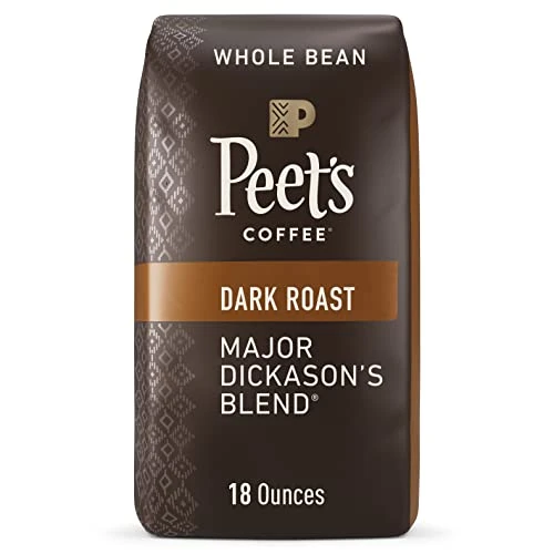 Version 1.0.0 Peet's Coffee, Dark Roast Whole Bean Coffee - Major Dickason's Blend 18 Ounce Bag - Image 1
