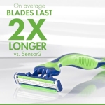 Gillette Sensor3 Sensitive Men's Disposable Razor, 4 Razors - Image 9