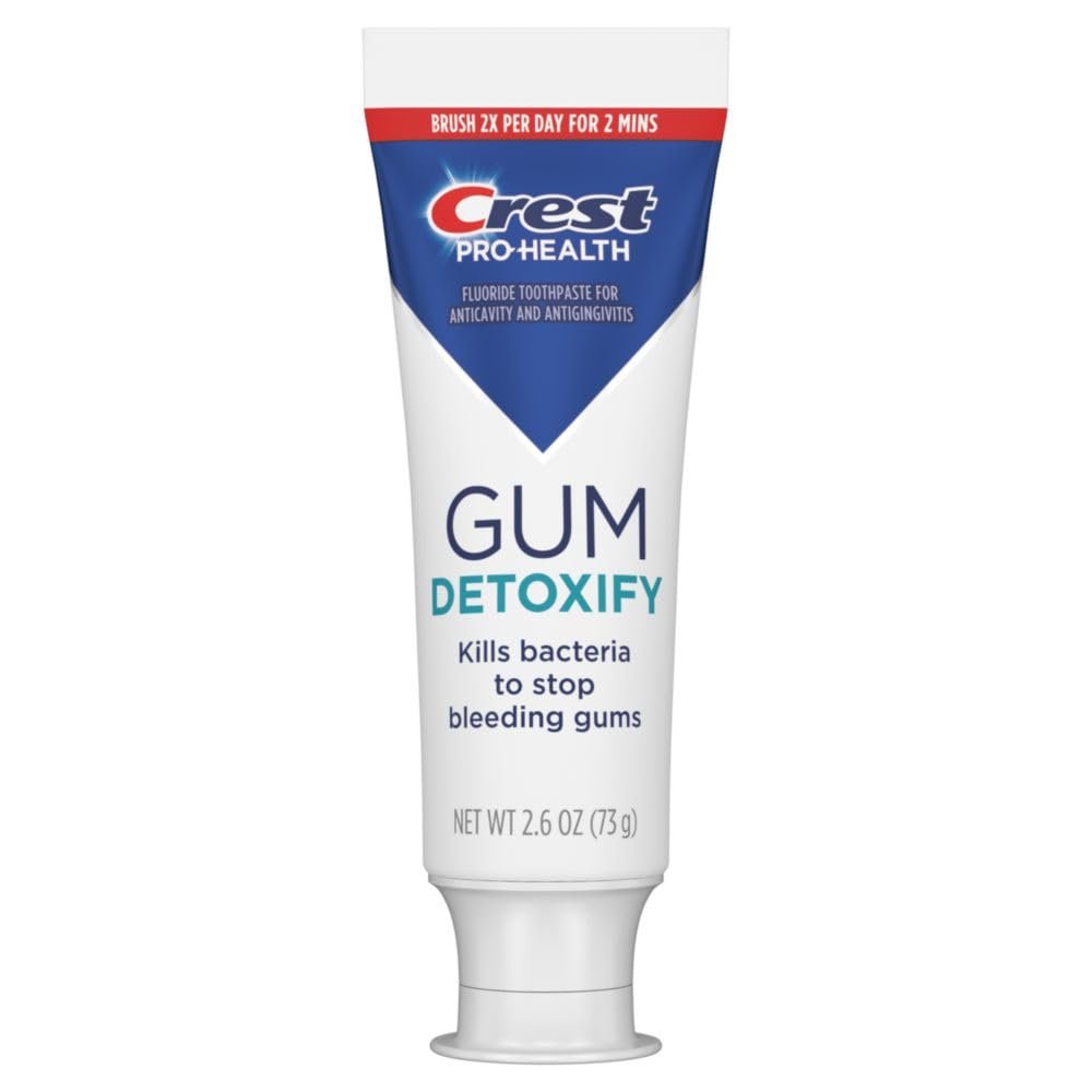 41iklkFsezL.jpg Crest Pro-Health Gum Detoxify Deep Clean Toothpaste 2.6 oz - Anticavity, Antibacterial Flouride Toothpaste, Clinically Proven, Gum and Enamel Protection, Plaque Control - Image 1