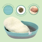 Kitty City Cat Bed, Cotton, 14"W x 19"L x 5"H - Image 6