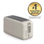 bella 4 Slice Slim Toaster, Fits-anywhere™ Kitchenware, 6 Setting Shade Control with Reheat & Cancel Buttons, Fits Sourdough, 10” Long Slot, Anti Jam & Auto Shutoff, 900 Watt, Oatmilk - Image 9
