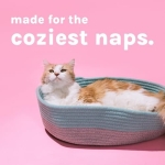 Kitty City Cat Bed, Cotton, 14"W x 19"L x 5"H - Image 7