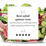 OXO Good Grips Salad Spinner | Lettuce Spinner | Fruit Washer | Fruit Washing Bowl with Strainer | Vegetable Cleaner | Salad Cleaner | Lettuce Washer | 6.22 Quart Capacity - Image 2