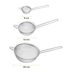 Cuisinart Mesh Strainers, 3 Count (Pack of 1) Set, CTG-00-3MS Silver - Image 6
