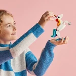 LEGO Creator 3 in 1 Magical Unicorn Toy, Transforms from Unicorn to Seahorse to Peacock, Rainbow Animal Figures, Unicorn Gift for Grandchildren, Girls and Boys, Buildable Toys, 31140 - Image 6