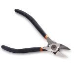 BOENFU 6 Inches Wire Cutters Heavy Duty Snips Flush Cut Side Cutters Pliers Metal Cutting Tool for Crafting, Floral, Artificial Flowers, Chicken Wire, Electrical, 1 Pack
