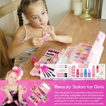 Kids Makeup Kit for Girl - Kids Makeup Kit Toys for Girls,Play Real Makeup Girls Toys, Washable Make Up for Little Girls, Non ToxicToddlers Pretend Cosmetic Kits,Age3-12 Year Old Children Gift - Image 4