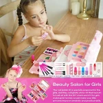 Kids Makeup Kit for Girl - Kids Makeup Kit Toys for Girls,Play Real Makeup Girls Toys, Washable Make Up for Little Girls, Non ToxicToddlers Pretend Cosmetic Kits,Age3-12 Year Old Children Gift - Image 4