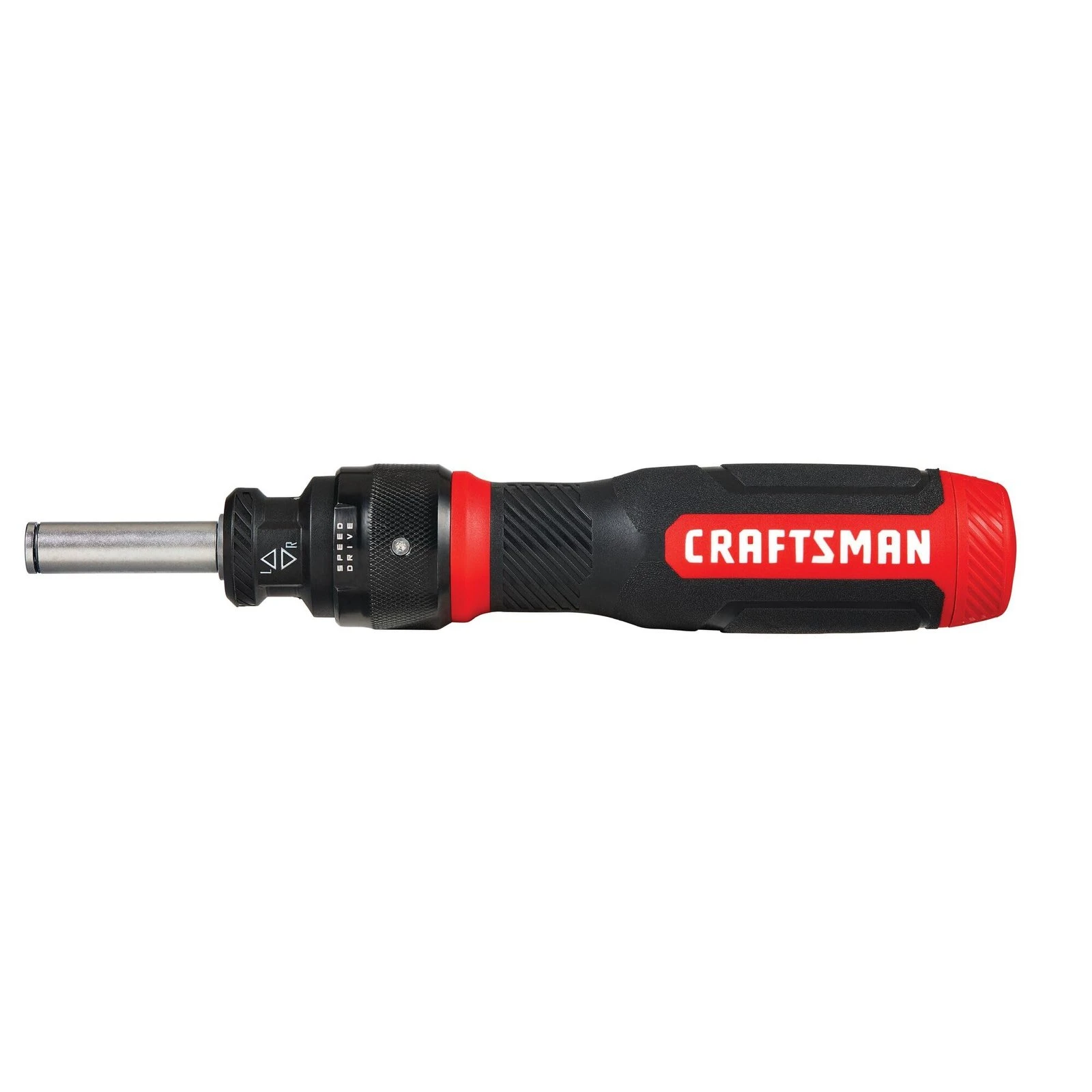 61BVG-u2QIL.jpg CRAFTSMAN Ratcheting Screwdriver, SpeedDrive, 2” Double Ended Bits Included, Handle Holds Up To 6 Bits (CMHT68129) - Image 1