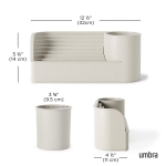 Umbra Stream Water Fountain for Tabletop Desktop - Soothing and Calming Zen for Bedroom or Office, Sand - Image 5