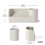 Umbra Stream Water Fountain for Tabletop Desktop - Soothing and Calming Zen for Bedroom or Office, Sand - Image 5