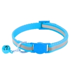 zulinlong 2 Pack Breakaway Cat Collars with Bells, Reflective Design and Claw Print Design, Safety Buckle Kitten Collars Adjustable from 7.5 to 12.5 Inches (Sky Blue) - Image 3