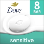 Dove Beauty Bar Soap Sensitive, 8 Bars for Sensitive Skin, Fragrance Free and Hypoallergenic 3.75 oz - Image 9