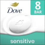 Dove Beauty Bar Soap Sensitive, 8 Bars for Sensitive Skin, Fragrance Free and Hypoallergenic 3.75 oz - Image 9