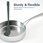 ChefAide 5 Pieces Silicone Spatula Set, Food Grade Rubber Spatula, Upgrade Strong Handle with Ergonomic Grip, Heat Resistant Up to 600°F for Nonstick Cookware, Cooking - Image 5