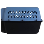 Petmate Pet Porter Fashion Dog Kennel 26", Parisian Blue & Black, for Pets 20-25lbs, Made in USA - Image 5