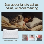 Coop Home Goods Eden Bed Pillow Queen Size for Sleeping on Back, Stomach and Side Sleeper- Medium Soft Memory Foam Cooling Gel - CertiPUR-US/GREENGUARD Gold - Image 7