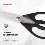 KitchenAid All Purpose Kitchen Shears with Protective Sheath Durable Stainless Steel Scissors, Dishwasher Safe, Soft Grip Comfort Handle, 8.72 Inch, Black - Image 12