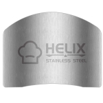 SLXDEX 2 Pcs Finger Guard for Cutting aid, Kitchen Tool, Stainless Steel Knife Protector, Adjustable Hand Protect Fingers, Avoid Hurting, Slicing and Chopping, Silver - Image 2