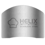 SLXDEX 2 Pcs Finger Guard for Cutting aid, Kitchen Tool, Stainless Steel Knife Protector, Adjustable Hand Protect Fingers, Avoid Hurting, Slicing and Chopping, Silver - Image 2