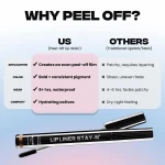 Sacheu Lip Liner STAY-N Peel Off Lip Stain — Long Lasting Waterproof Lip Tint with Hyaluronic Acid & Vitamin E — Transfer Proof Matte Finish, Vegan & Cruelty-Free (p-INKED) - Image 5