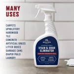 Rocco & Roxie Supply Co. Stain & Strong Odor Eliminator, Enzyme Cleaner, Pet Odor Eliminator for Home - Carpet Stain Remover for Cats & Dog Pee - Urine Destroyer - Carpet Cleaner Spray Clear, 32 Fl Oz - Image 6
