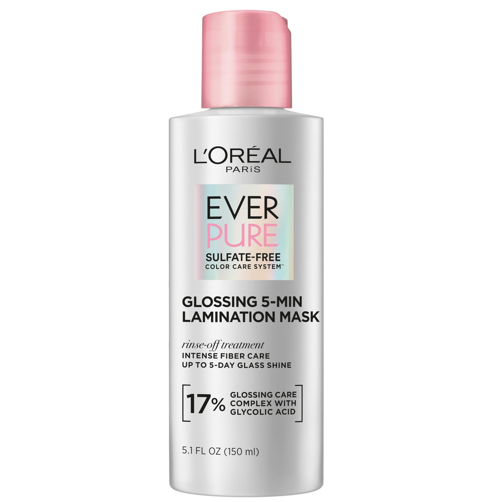 61hStalP0LL.jpg L'Oreal Paris Glossing Lamination Hair Mask with Glycolic Acid, Hair Treatment for Lasting Shine and Smoothness for Dull, Dry Hair, EverPure, 5.1 Fl Oz - Image 1
