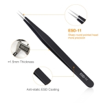 kaverme 3PCS Precision Tweezers Set, Upgraded Anti-Static Stainless Steel of Tweezers, for Electronics, Soldering, Laboratory Work, Jewelry-Making, Model, Craft - Image 6