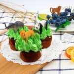 Animals Figure,54 Piece Mini Jungle Animals Toys Set,ValeforToy Realistic Wild Vinyl Plastic Animal Learning Party Favors Toys for Boys Girls Kids Toddlers Forest Small Animals Playset Cupcake Topper - Image 2