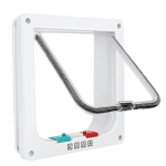 Thin Cat Door for Windows, Pet Doors and Sliding Door, Safety Pet Door with 4 Way Lock, Weatherproof Cat Flap for Thin Door and Wall(Medium, Outer Size 7.76 * 7.5 * 0.78in)
