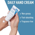 CeraVe Therapeutic Hand Cream for Dry Cracked Hands With Hyaluronic Acid and Niacinamide, Fragrance Free 3 Ounce - Image 9