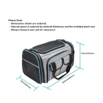 Airline Approved Pet Carrier, Large Soft Sided Pet Travel TSA Carrier 4 Sides Expandable Cat Collapsible Carriers with Removable Fleece Pad and Pockets for Cats Dogs and Small Animals - Image 8