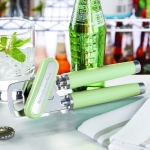 KitchenAid Classic Multifunction Can Opener and Bottle Opener Easy to Use, Razor Sharp Stainless Steel Cutting Wheel, Soft Ergonomic Handles, Pistachio - Image 2