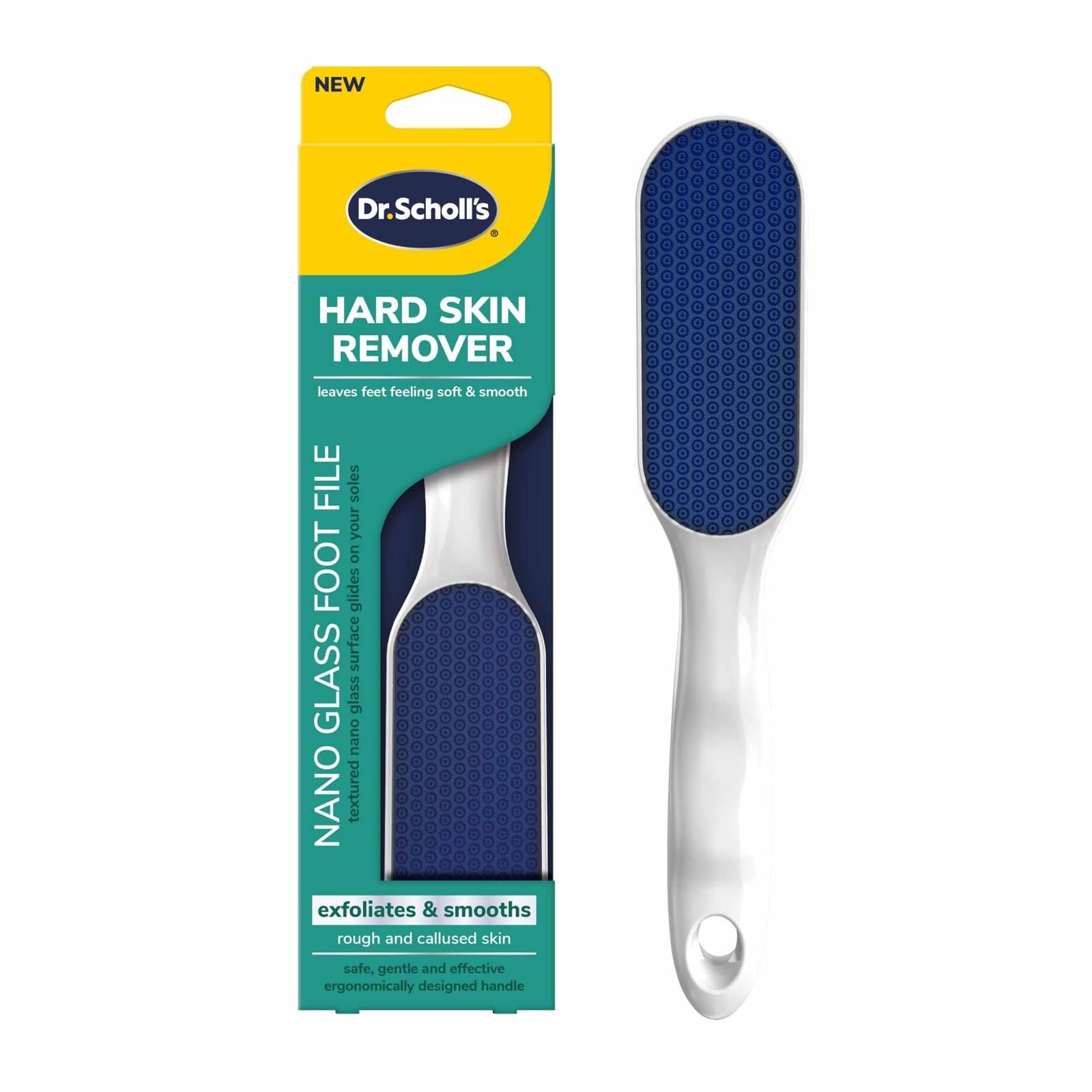 61z9nGEXo7L.jpg Dr. Scholl's Hard Skin Remover Nano Glass Foot File - Foot Callus Remover, Durable Foot Scrubber, Dead Skin Remover, Hygienic Pedicure Tool, Long Lasting Foot Buffer, Soft Smooth Feet - Image 1