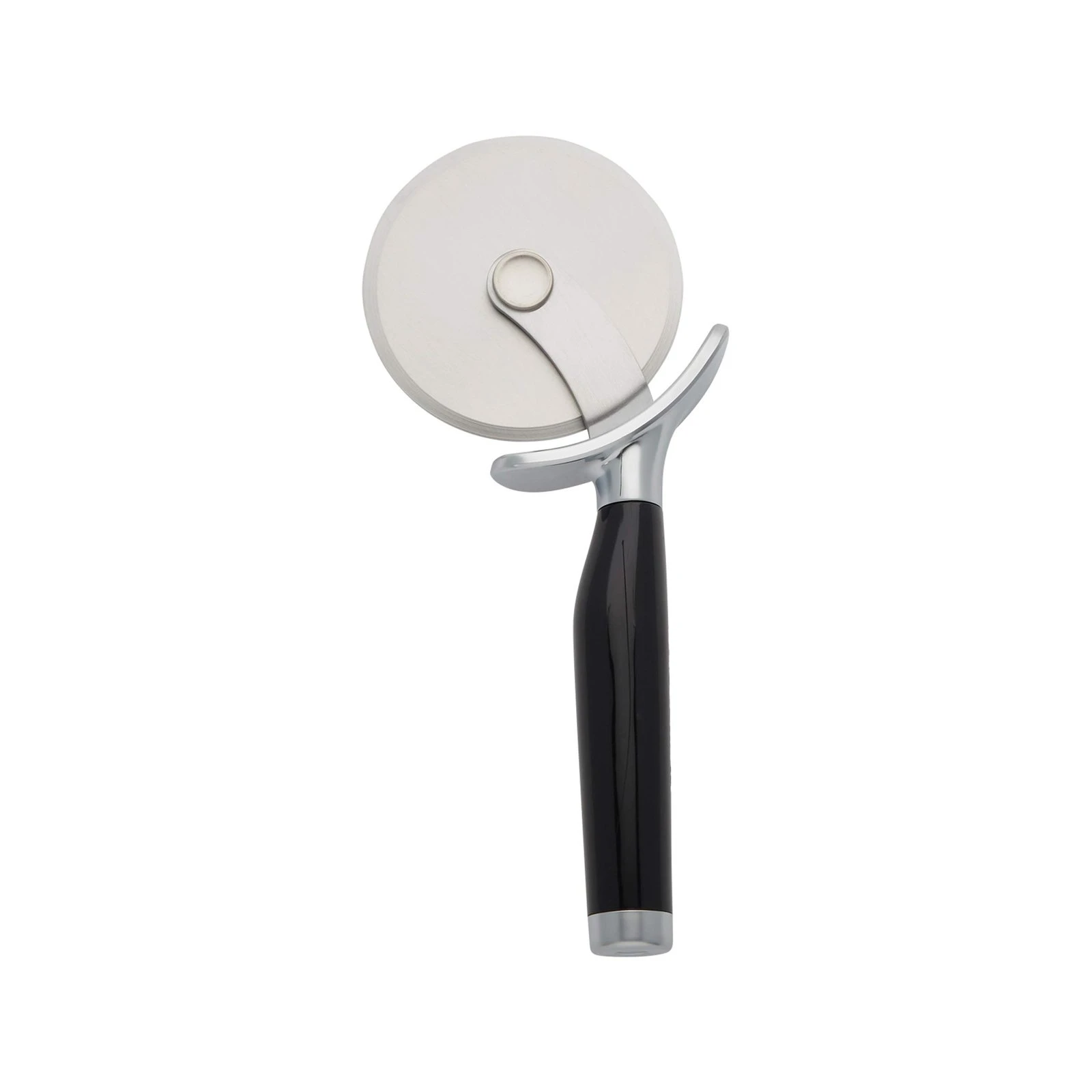 61zsVzkFqAL.jpg KitchenAid Classic Pizza Wheel with Sharp Blade For Cutting Through Crusts, Pies and More, Built In Finger Guard for Safety and Comfort Grip to Protect Fingers, Dishwasher Safe, 9-Inch, Black - Image 1
