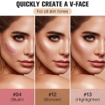 16 Colors Contour Palette Make up - Blush Highlighters Bronzer Powder All in one Makeup Palettes Contour Kit - Face Cosmetics Gifts for Women Beauty for Festivals (SET1) - Image 5