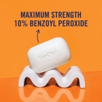 PanOxyl Acne Treatment Bar with 10% Benzoyl Peroxide, Maximum Strength Bar Soap for Face, Chest and Back, Benzoyl Peroxide Soap Body Wash, Vegan, For Acne Prone Skin, 4 oz - Image 6