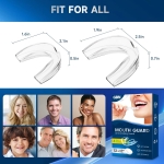 GBN Mouth Guard for Sleeping - Comfort Fit Night Guards for Nighttime Use - Reusable Mouthguard, Nightguards for Adults Includes 2 Sizes & 1 Travel Case - Image 2