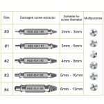 Gifts for Men,Damaged Screw Extractor Set,Valentines Day Gifts for Him Her Men Boyfriend,Mens Gifts for Dad,Husband,Stripped Screws Nuts & Bolts Drill Bit Tools for Easy Removal of Rusty Broken Screw - Image 2
