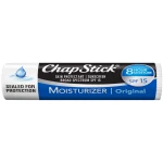 ChapStick Moisturizer Original Lip Balm Tubes, SPF 15 and Skin Protectant - 0.15 Oz (Pack of 3) - Image 5