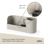 Umbra Stream Water Fountain for Tabletop Desktop - Soothing and Calming Zen for Bedroom or Office, Sand - Image 2