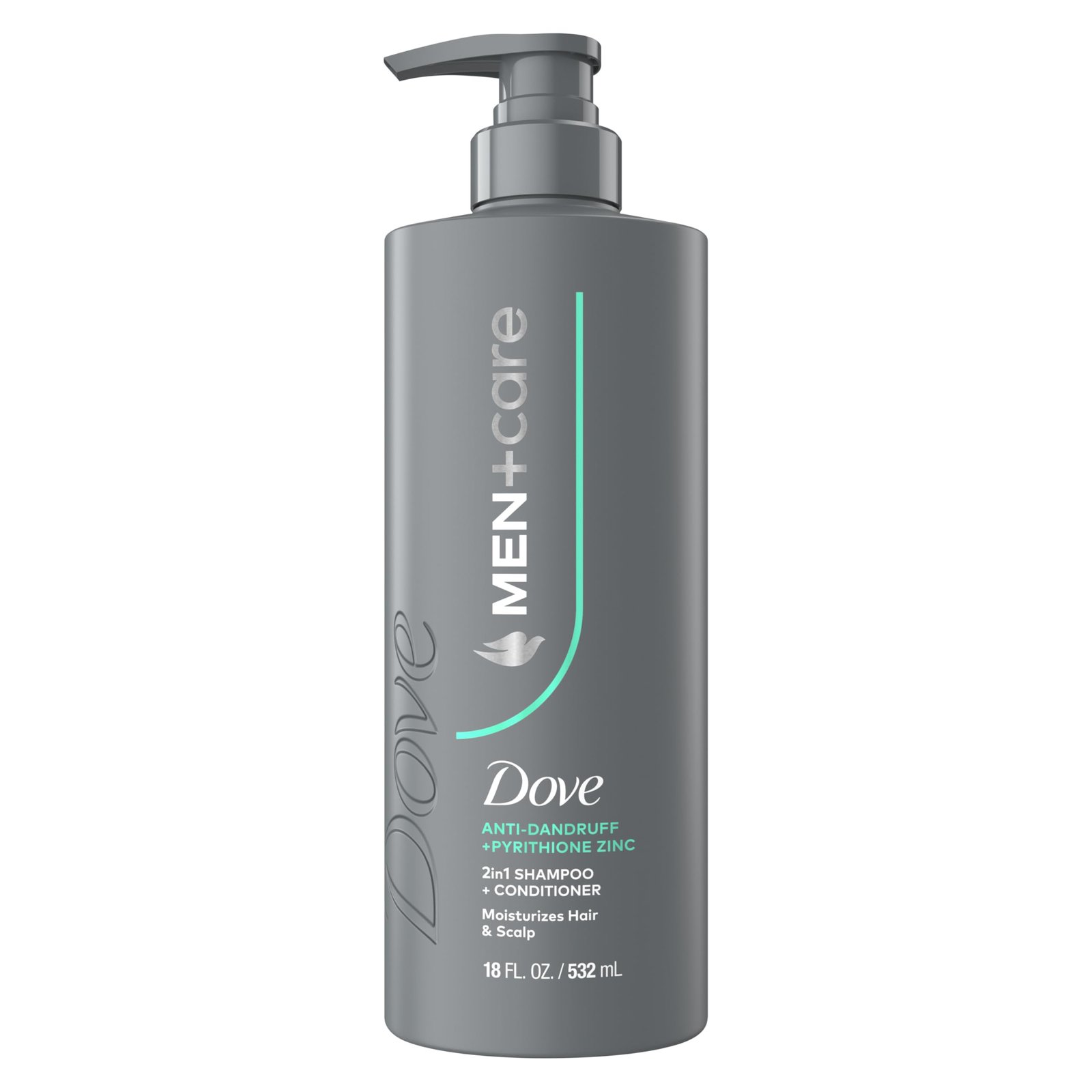 719yHySxTPL.jpg Dove Men+Care 2-in-1 Shampoo + Conditioner 1 ct Dandruff Defense to Moisturize Hair & Scalp, with Pyrithione Zinc, 18 FL OZ - Image 1