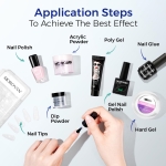 Morovan Professional Natural Nail Prep Dehydrate and Acid-Free Primer, Dehydrator for Acrylic and Gel Nail Polish, Non Acid Primer for UV Gels Fast Dry Superior Bonding Agent Gift Box Set - Image 3