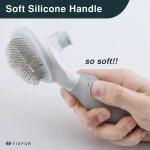 Cat Hair Brush,Cat Brush for Shedding,Soft Silicone Self Cleaning Brushes for Short and Long Haired Cats for Grooming and Shedding - Image 4