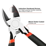 BOENFU 6 Inches Wire Cutters Heavy Duty Snips Flush Cut Side Cutters Pliers Metal Cutting Tool for Crafting, Floral, Artificial Flowers, Chicken Wire, Electrical, 1 Pack - Image 4