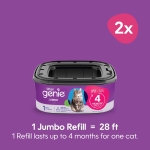 Litter Genie Refill Bags | Jumbo 2-Pack, 56 Total ft | Up to 8 Months of Supply in 2 cartridges | Ultimate Odor Control Cat Litter Bags - Image 9