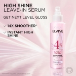 L'Oreal Paris Elvive Glycolic + Gloss High Shine Leave-In Hair Serum, Smooths Dull, Porous Hair Into High-Shine, Glossy Hair, 4.4 Fl Oz - Image 6