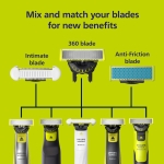Philips Norelco OneBlade Anti Friction Blade, Genuine Replacement Blade for OneBlade Electric Shaver and Trimmer, Durable Stainless Steel, Trim, Edge and Shave, 2 Pack, QP225/80 - Image 4